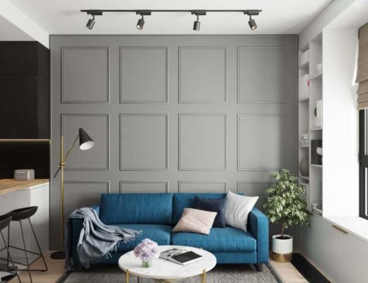 Фото 49 - Интересное решение главной стены, за диваном, может создать уникальный стиль комнаты [2]